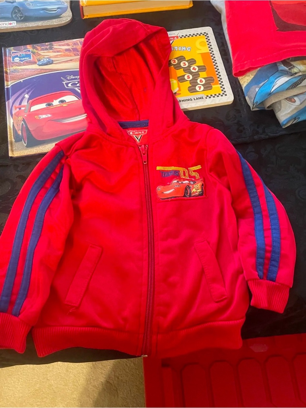 DISNEY PIXAR CARS ZIP UP JACKET